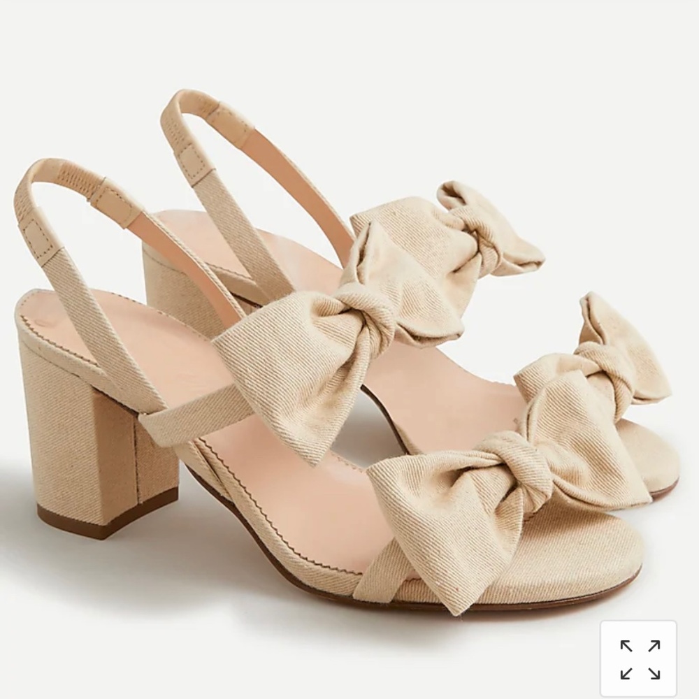 JCrew bow heels